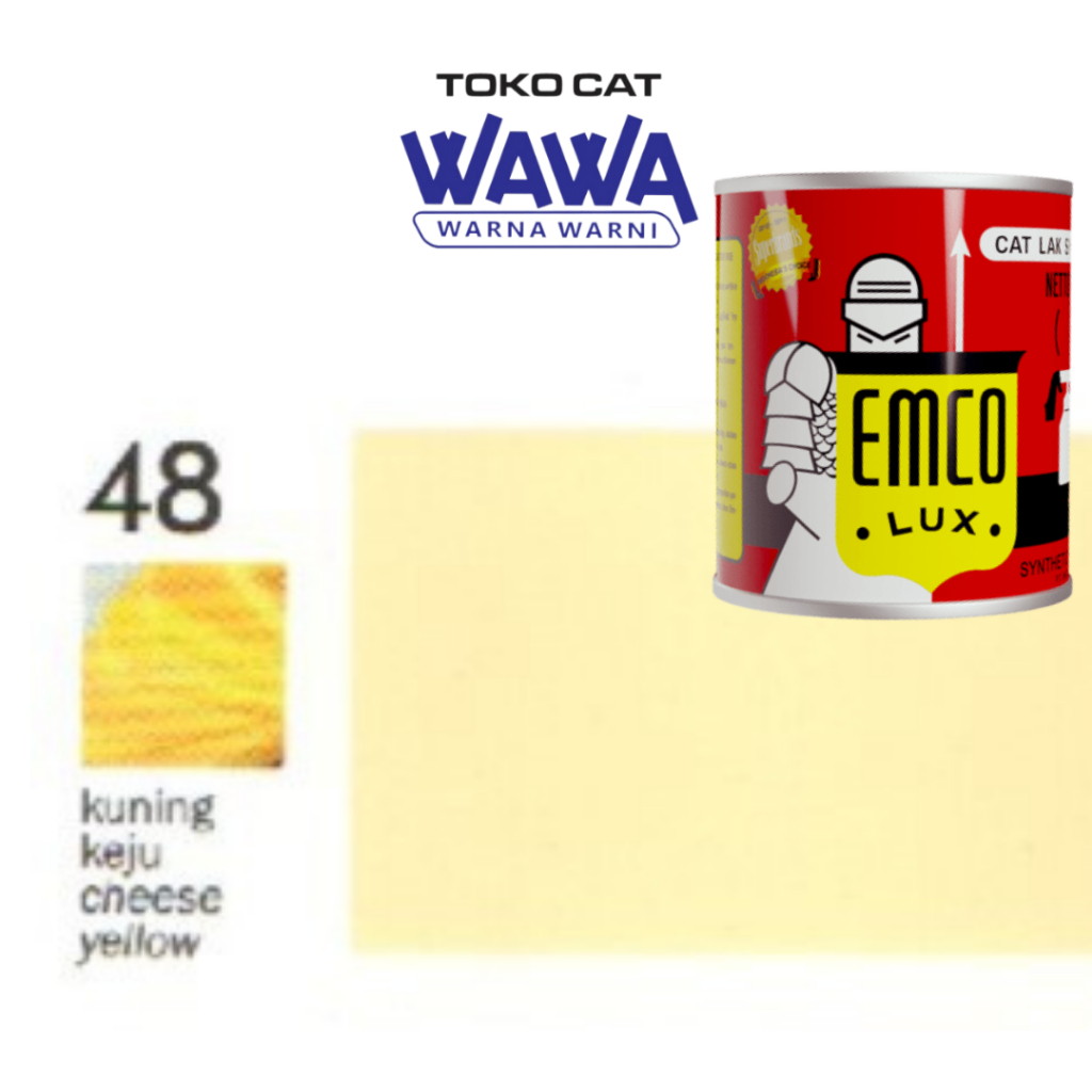 Emco Lux cat kayu dan besi sintetis KUNING KEJU 1kg