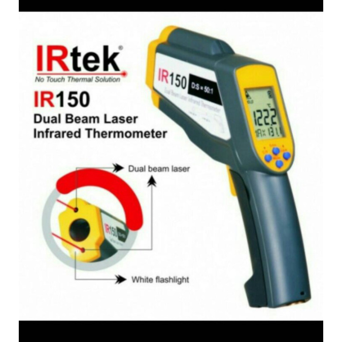 

Infrared thermometer IRTEK IR150 double beam laser 1400c Diskon