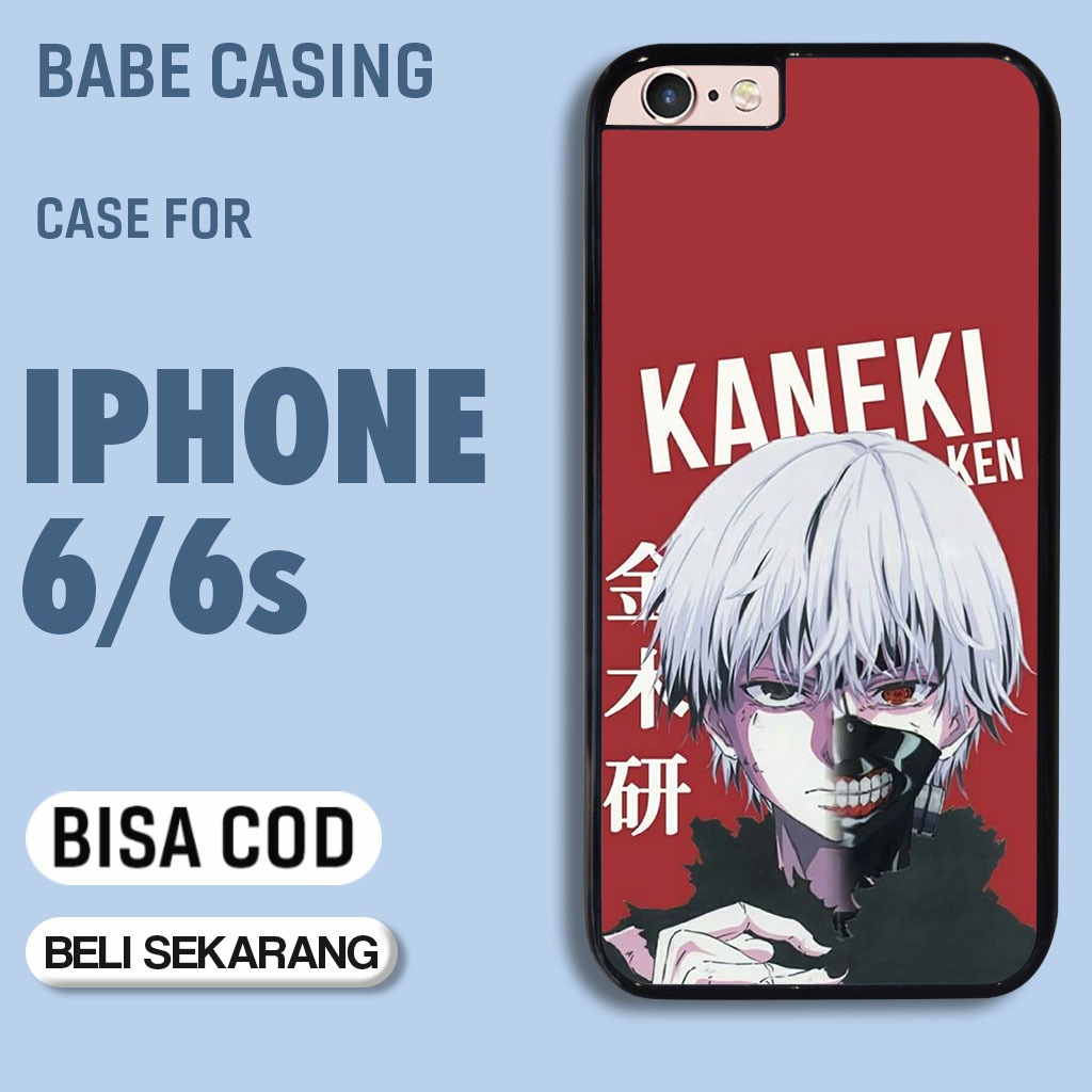case hp iphone 6 6s terbaru aesthetic anime kartun kaneki kawai cute keren cowok lucu casing hp cewe