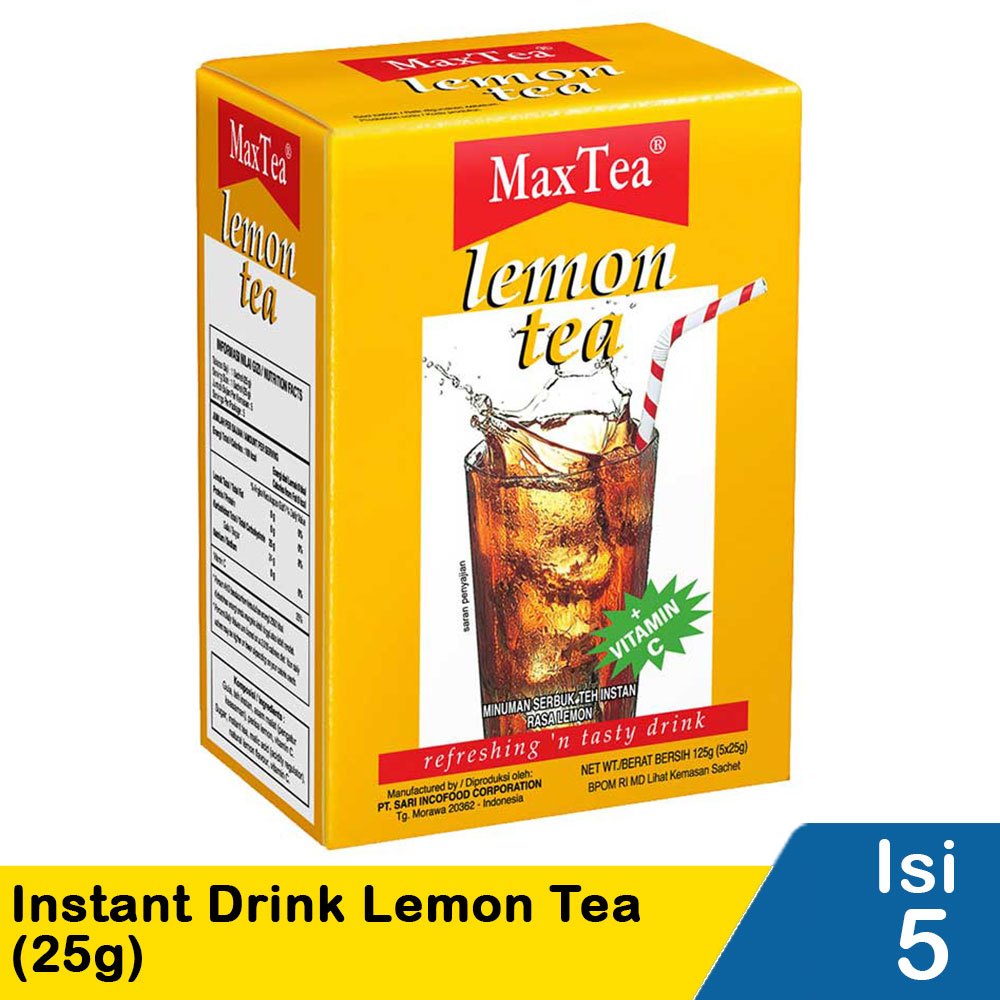 

Max Tea Instant Drink Lemon Tea 5X25g