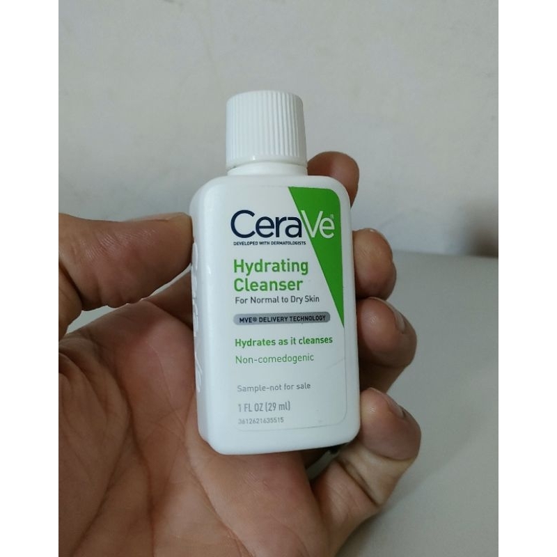 cerave hydrating facial cleanser 29ml ( travel size )