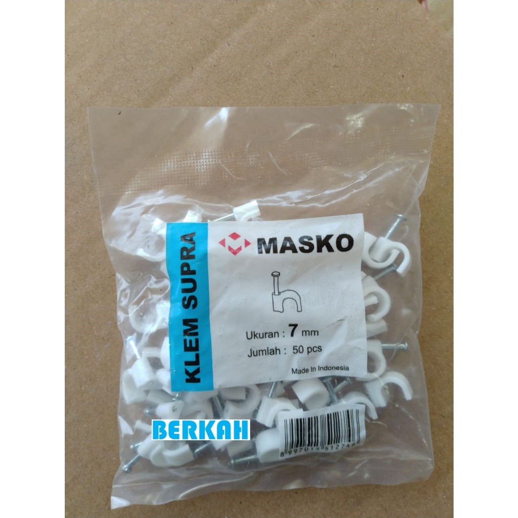 paku klem kabel antena tv no 7 asli beton