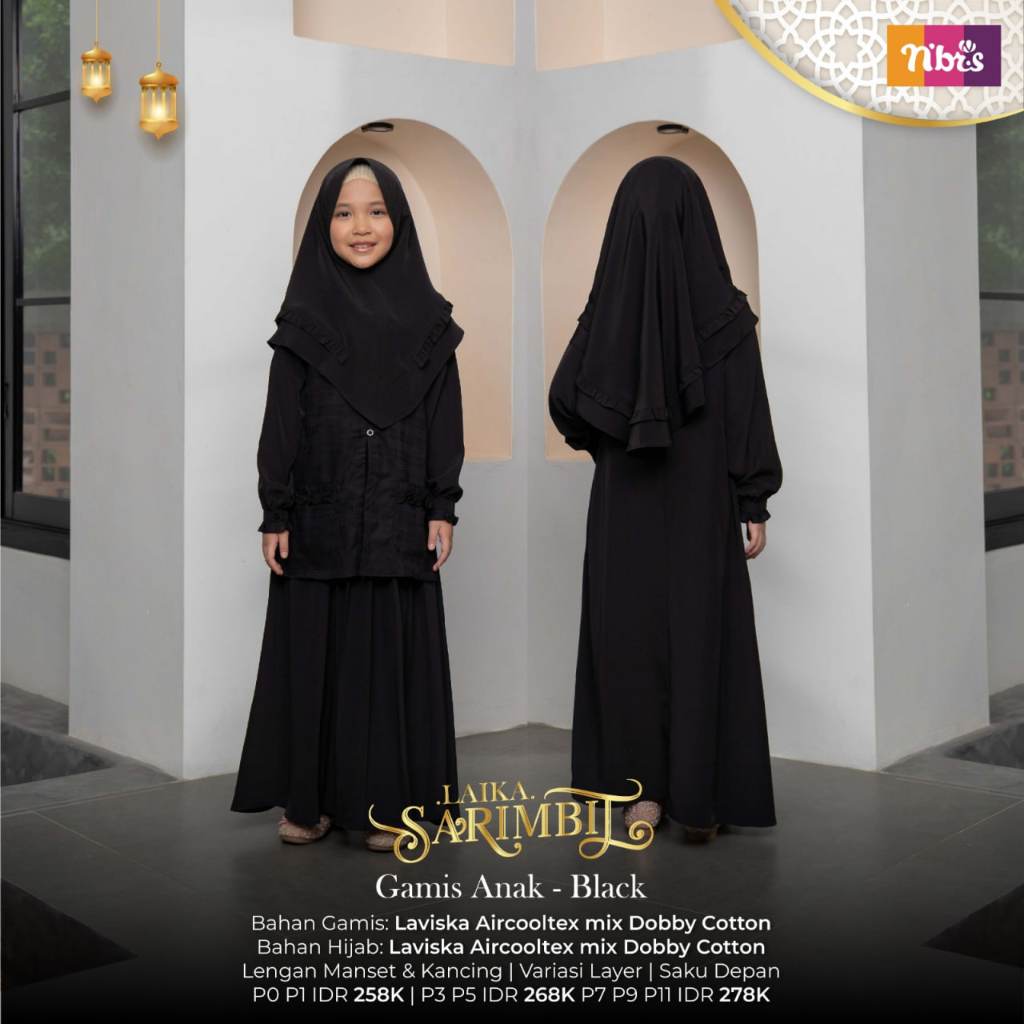 GAMIS ANAK SARIMBIT LAIKA NIBRAS 2023
