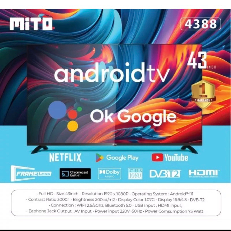 MITO 4388 ANDROID TV / 43 inch mito