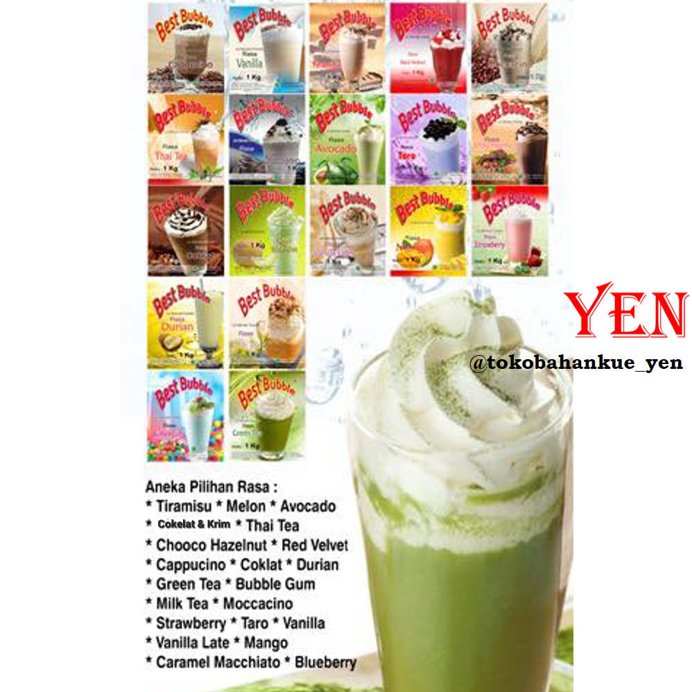 

Aneka Rasa Best Bubble Drink Powder Bubuk Minuman 500gr