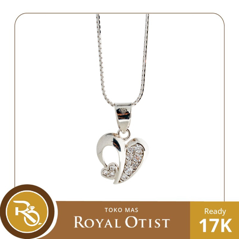 Liontin Emas Putih Love Soul 17 K