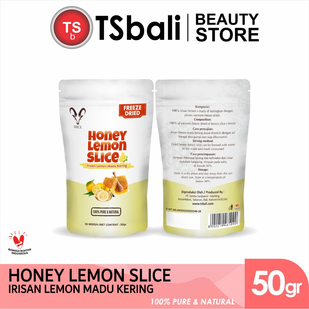 

IBEX Freeze Dried Honey Lemon Slice/Irisan Lemon Madu kering Pure 50gr