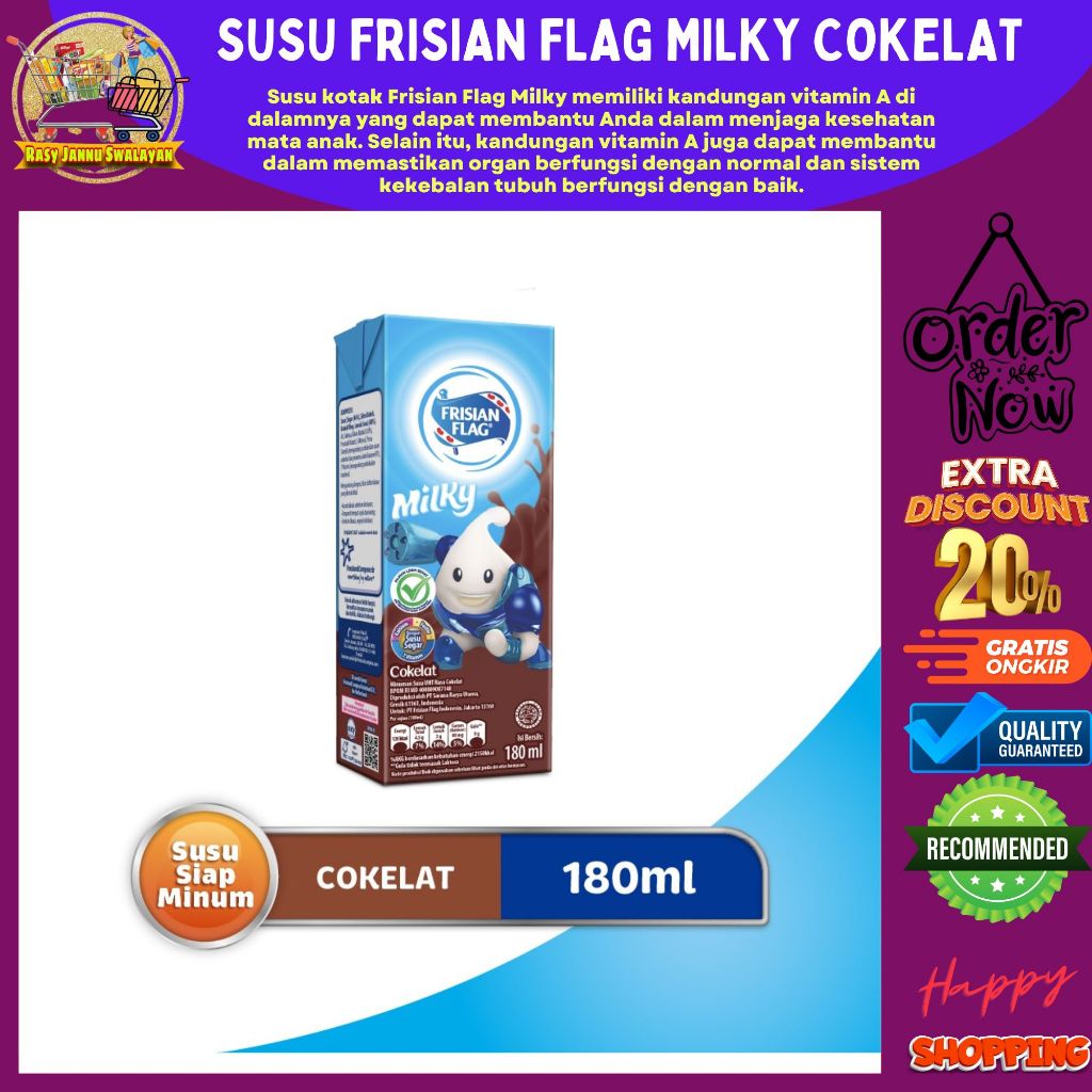 

Frisian Flag UHT Milky Cokelat 180ml