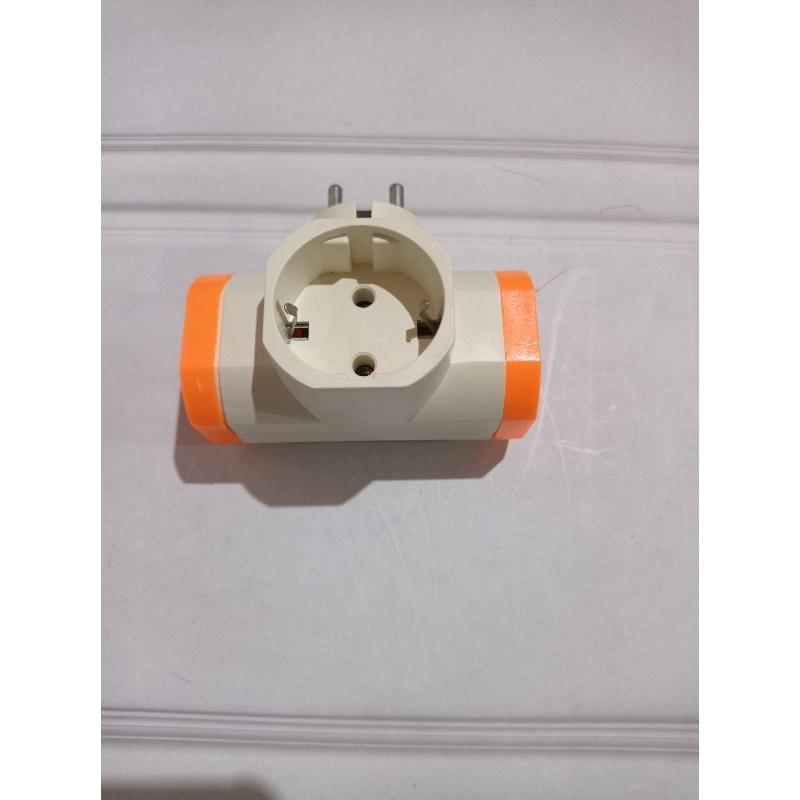 Steker T bumbung T arde Saklar lampu switch 3 lubang on off visicom