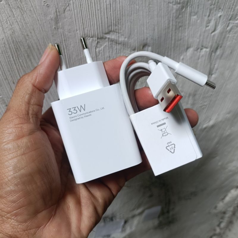 charger Xiaomi 33 Watt original copotan bawaan hp