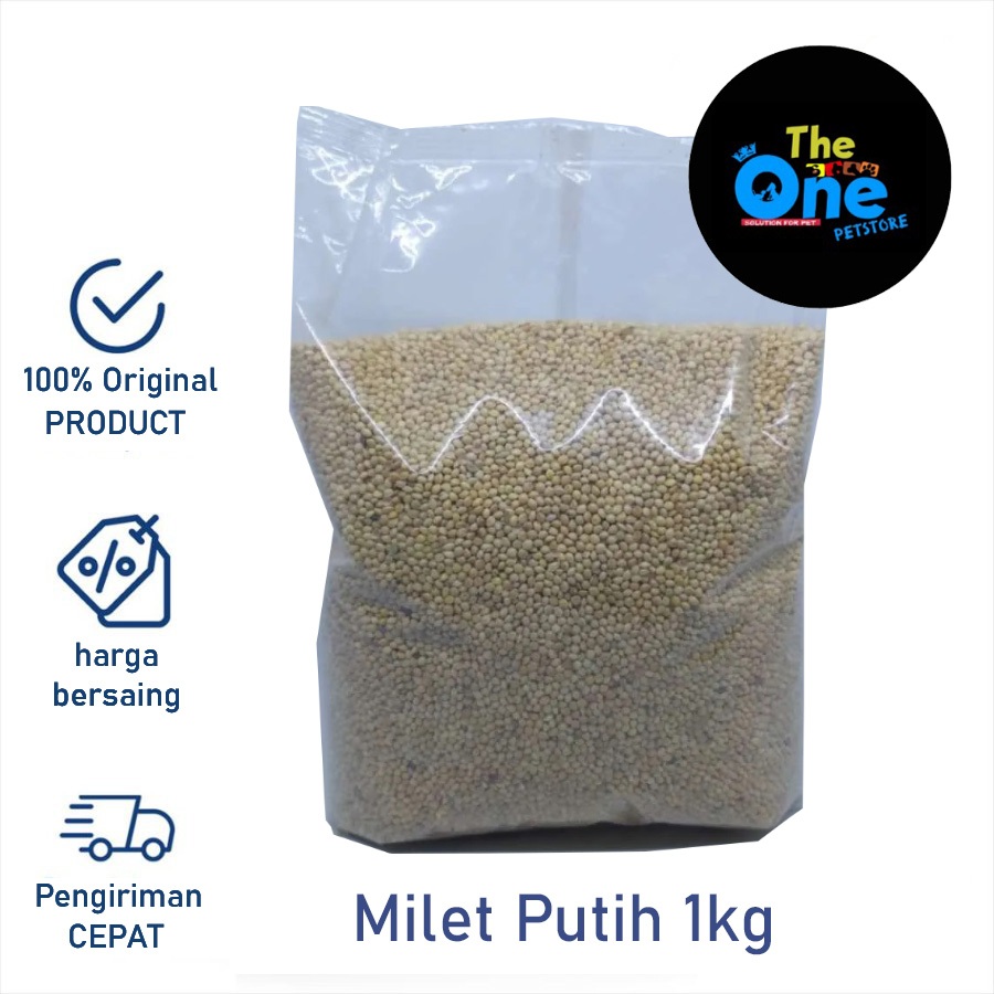 Pakan Burung Milet Putih Kiloan Millet Putih 1kg