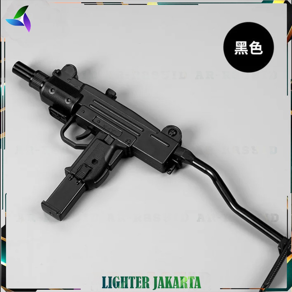 Korek Api Pistol Uzi Lighter 2 Api Bara Las Gas Zhong Long