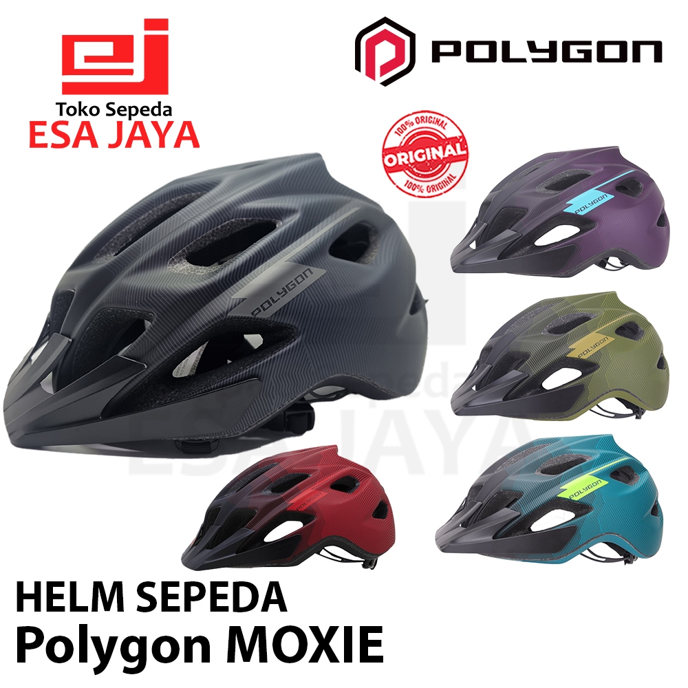 Helm Sepeda Polygon Moxie MTB Urban Universal Helmet Original