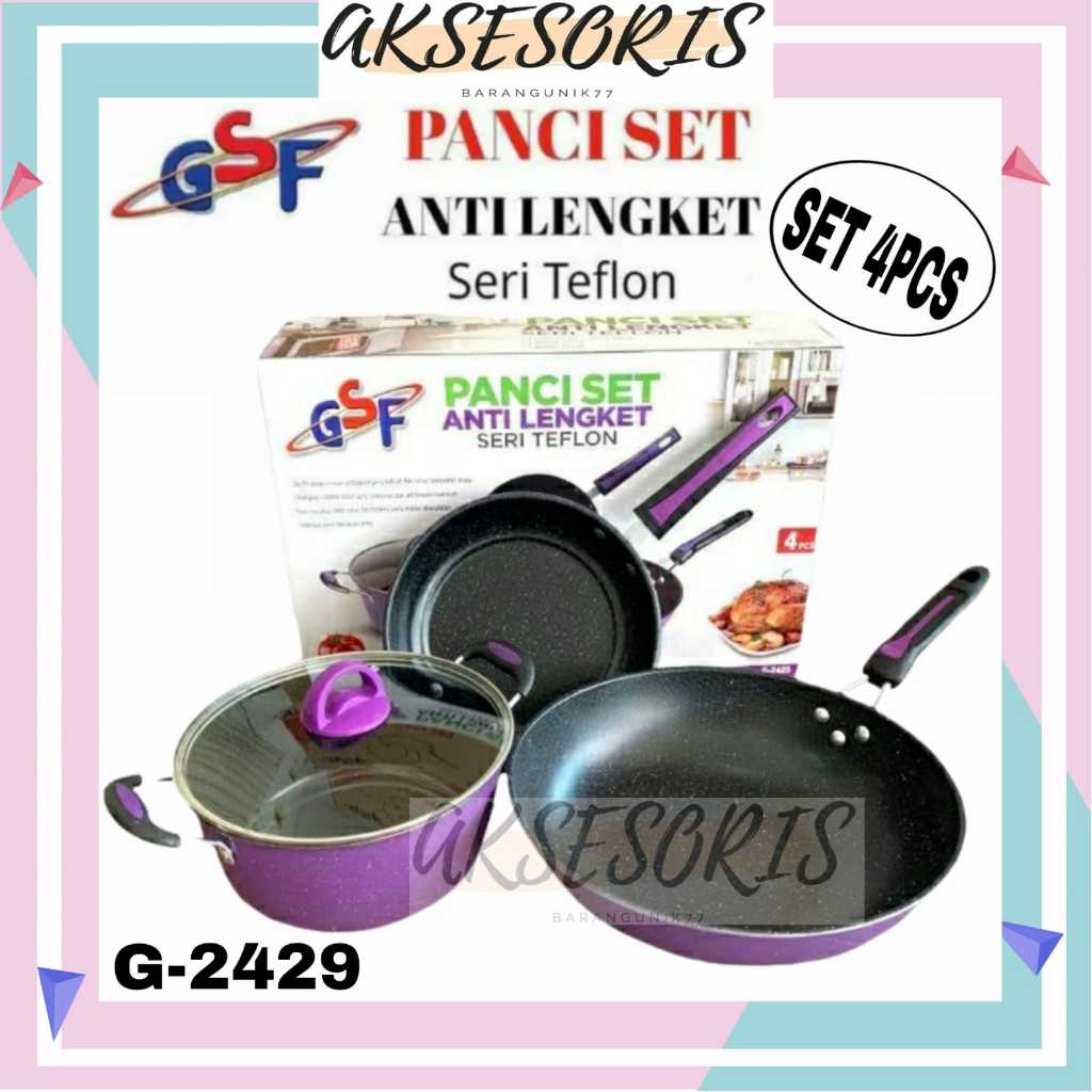 PANCI SET GSF G-2429 / PANCI SET ANTI LENGKET GSF 2429 / PANCI SET TEFLON GSF 2429 / PANCI SET SERI 