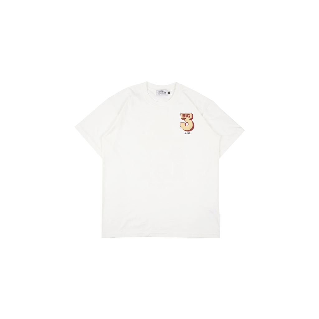 W.Essentiels x FTH x My Hero Academia Big 3 Senior Boxy Cut Tee White