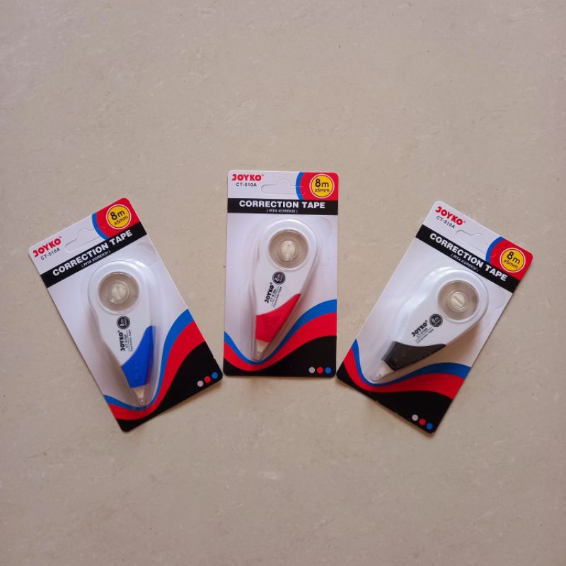 

[ LUSIN ] Correction Tape Pita Koreksi Tip-Ex Kertas - Joyko CT-510A - 8 m