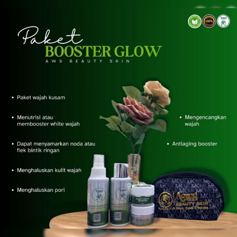 PAKET BOSTER GLOW AWS BEAUTY SIKIN