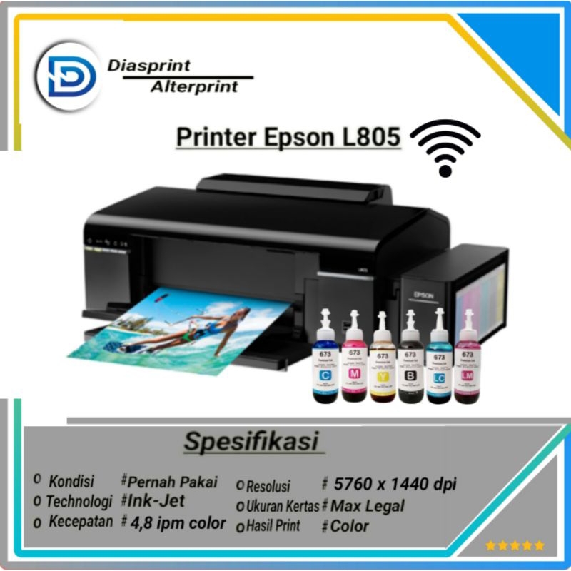 Printer Epson L805 WiFi Foto
