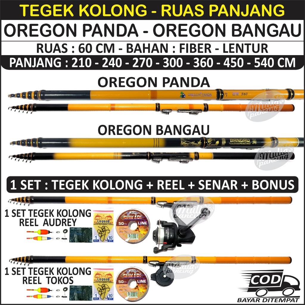 JORAN TEGEK KOLONG OREGON PANDA & OREGON BANGAU - RUAS PANJANG : 60 CM