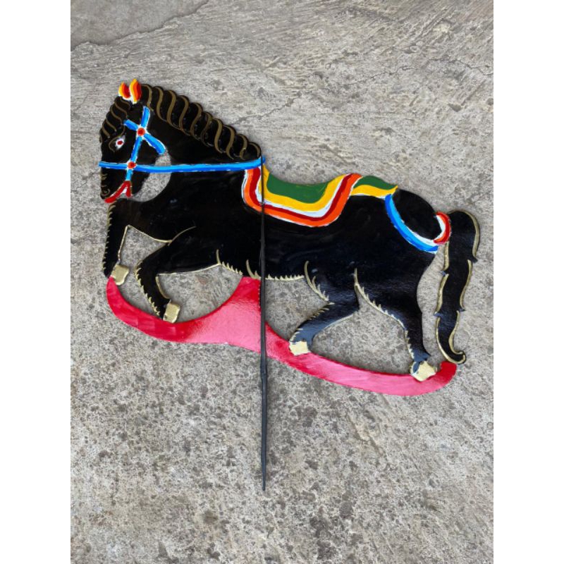 MAINAN ANAK WAYANG KERTAS MAINAN HEWAN BINATANG KUDA HIASAN DINDING PANJANG 60 cm
