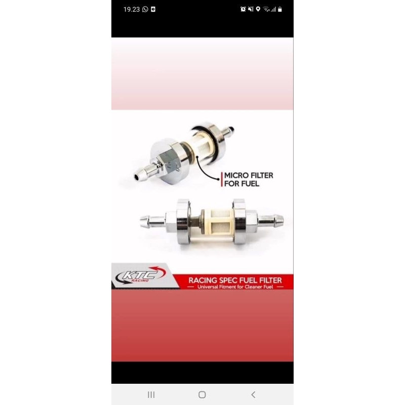 FILTER BENSIN KTC UNIVERSAL MOTOR