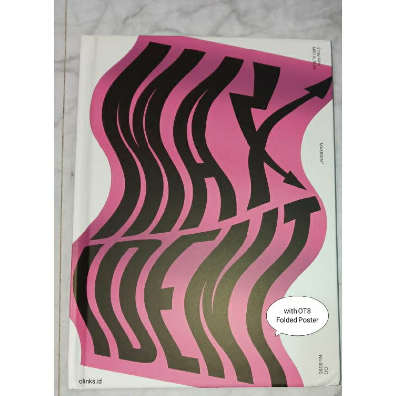 [Album Only with poster] damage kecil di cover album Official Maxident Go Limited Skz Stray Kids