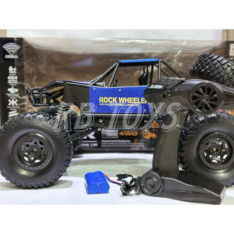 Mainan Mobil Remote Control RC Monster Rock Crawler Skala Besar 1:8