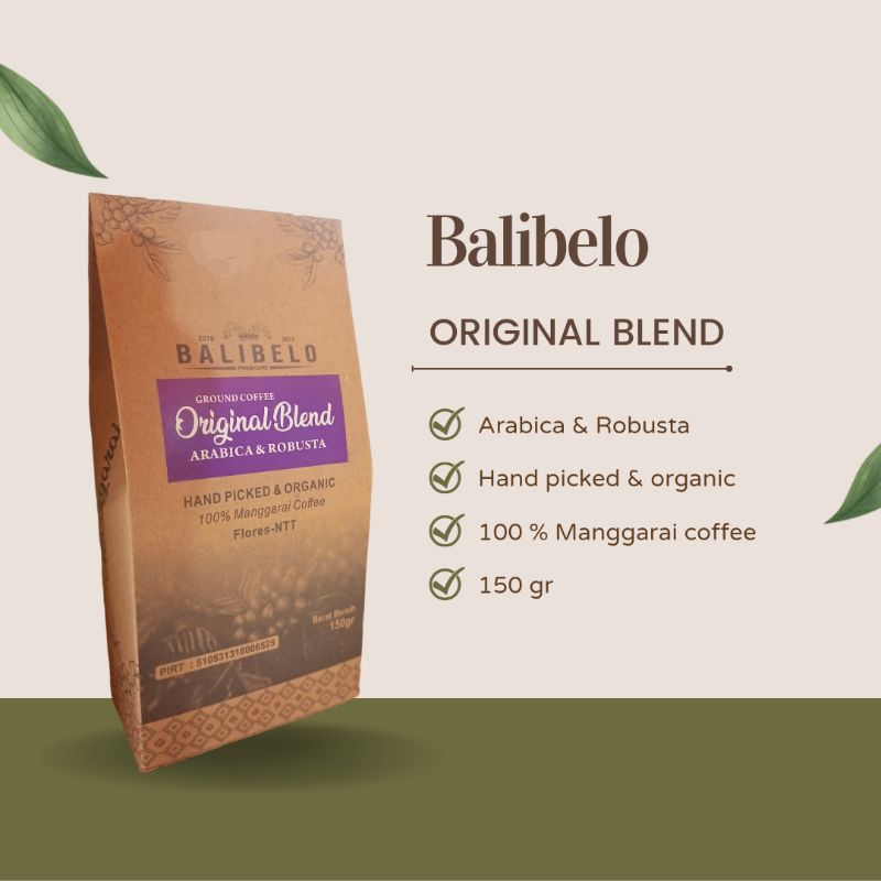 

Kopi Bubuk Houseblend Balibelo 150 gr Khas Labuan Bajo Manggarai Barat
