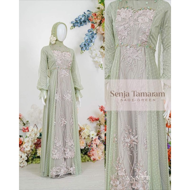 Baju kondangan, baju Bridesmaids, baju lamaran, gamis syar'i, gamis brokat