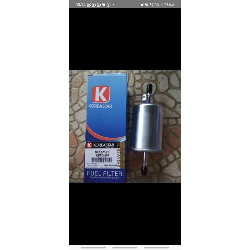 Filter Bensin Aveo Lova Kalos Optra Magnum Estate Spark 800cc merk Koreastar