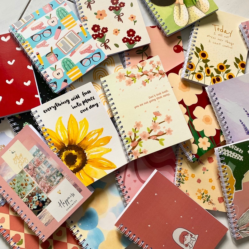 

NOTEBOOK NOTES BOOK KECIL A6 GIRL FLOWER JURNAL JOURNAL BUKU CATATAN BUKU TULIS DIARY AGENDA PLANNER SPIRAL AESTHETIC