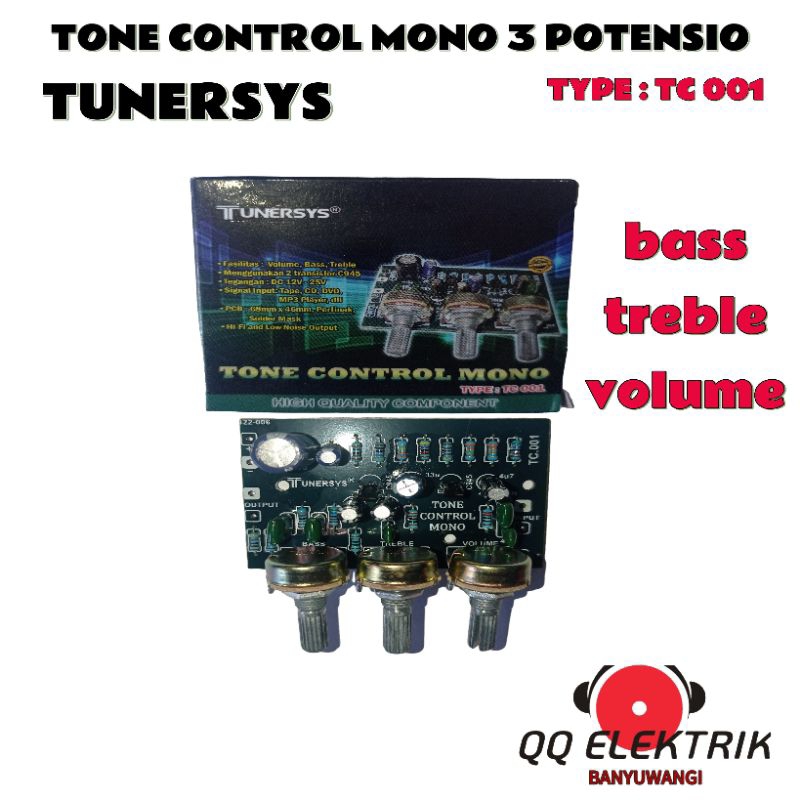 TONE CONTROL MONO 3 POT TUNERSYS