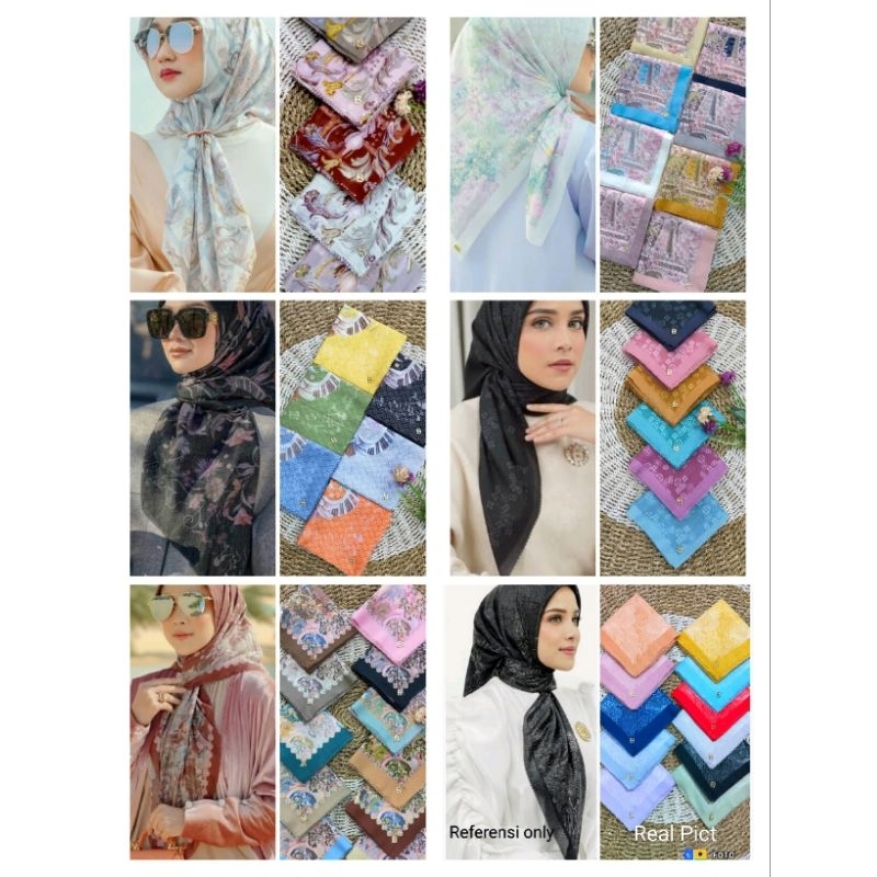 Paket usaha hijab voal mirip BS Isi 10