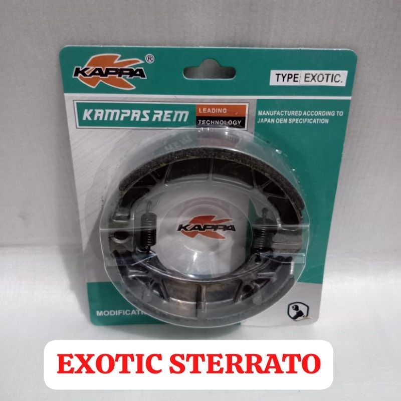 KAMPAS REM DEPAN / BELAKANG MOTOR LISTRIK EXOTIC STERRATO