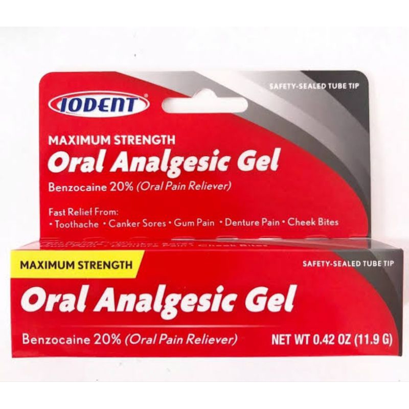Iodent Oral Analgesic Gel Original USA