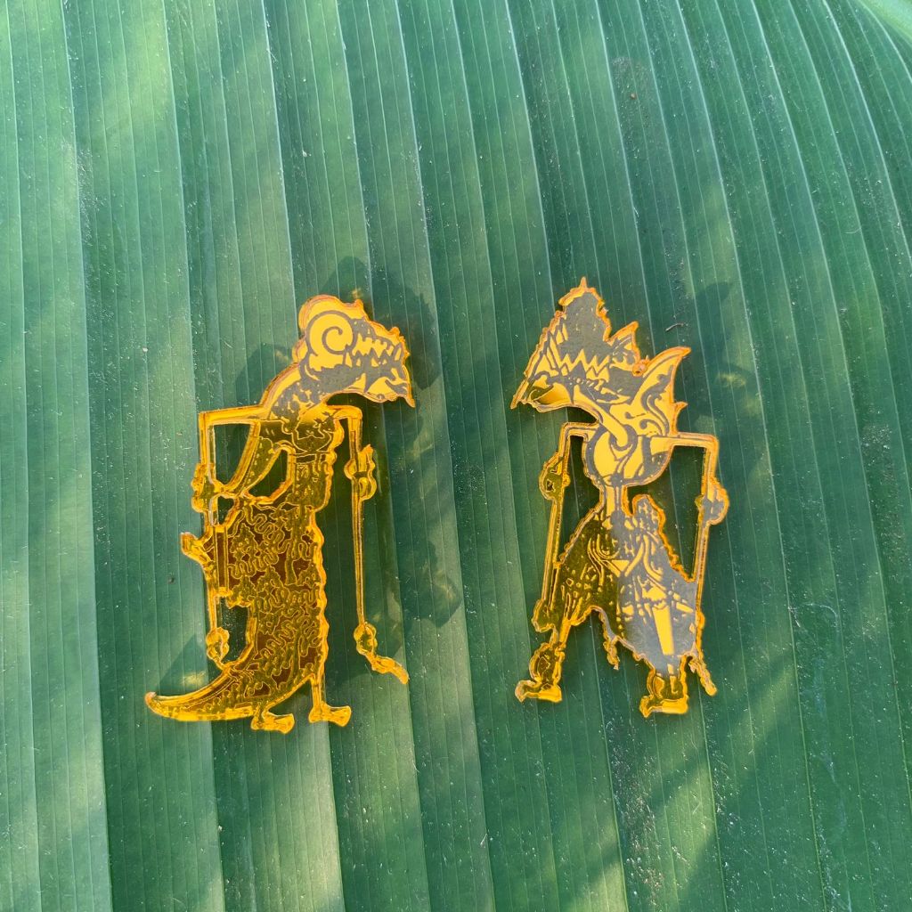 Wayang Rama Sinta aksesoris mahar miror gold / dekorasi mahar