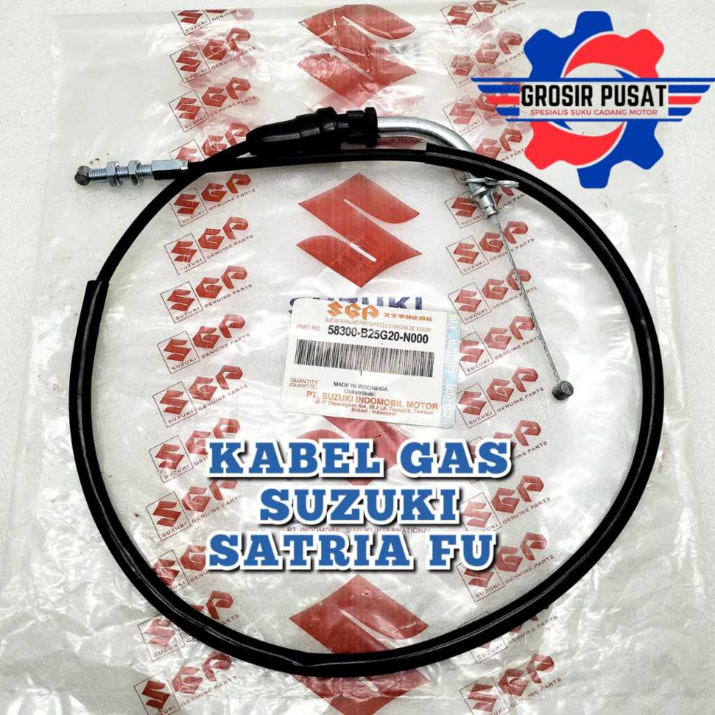 KABEL GAS SATRIA FU KABEL GAS SUZUKI FU ORI SGP TALI GAS SATRIA FU SELANG GAS SATRIA FU