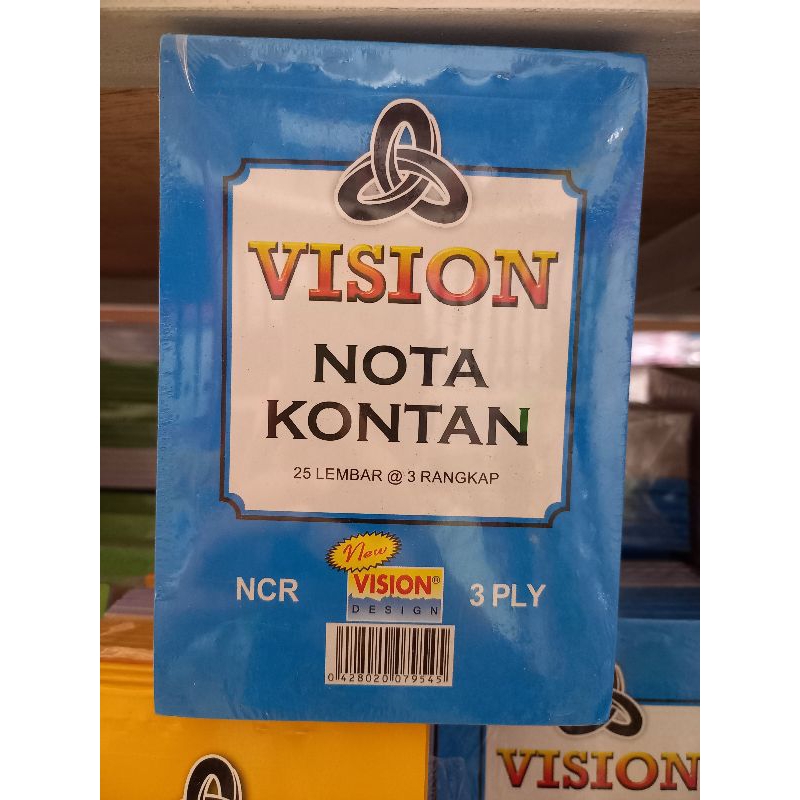 

NOTA KONTAN VISION 3 PLY - 25 LEMBAR