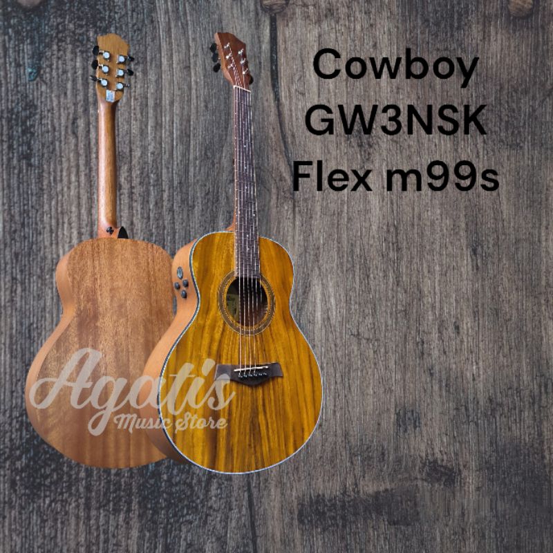 Gitar original FlEx cowboy gw3nsk Premium akustik elektrik