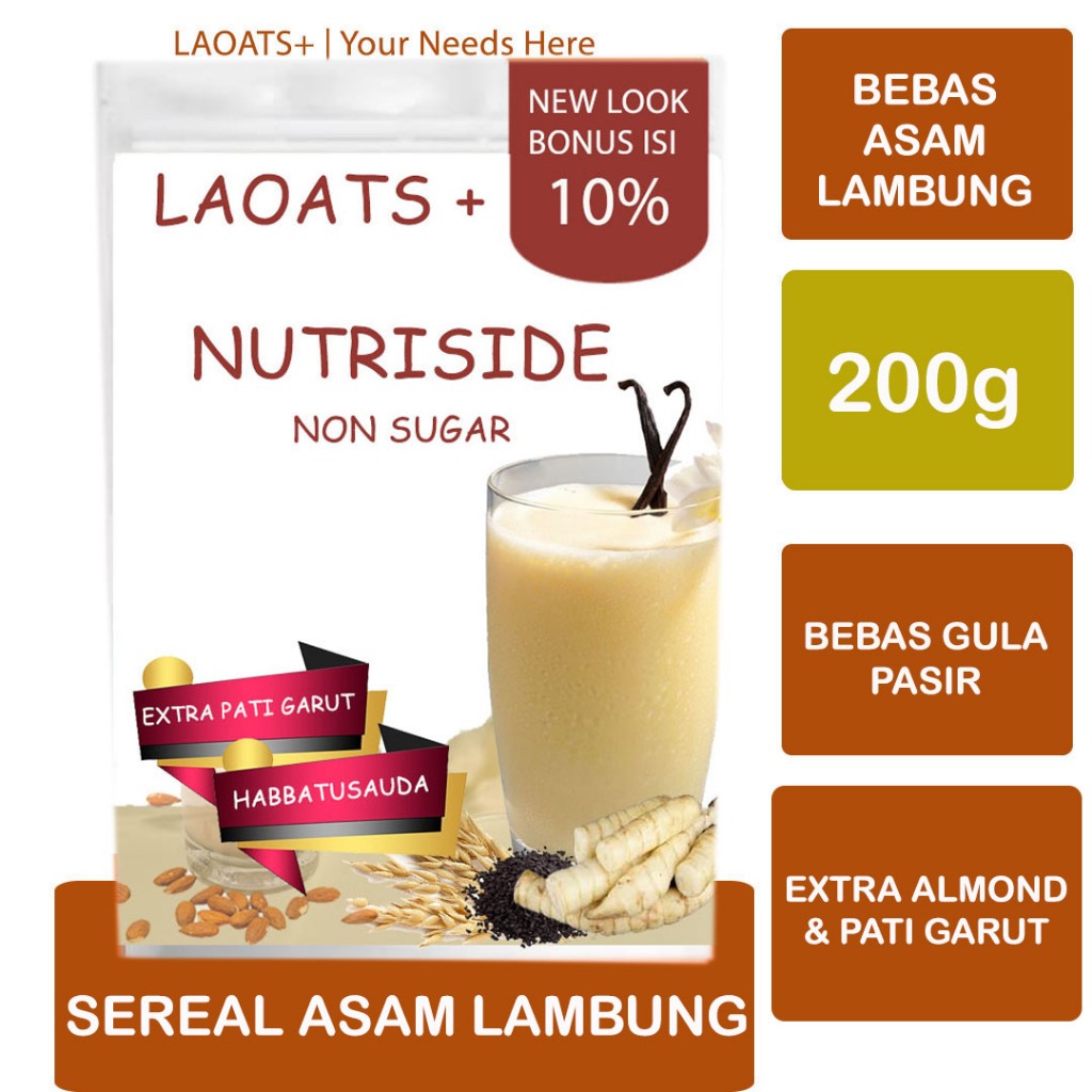 

Umbi Garut Milk Laoats Non Sugar (200g)