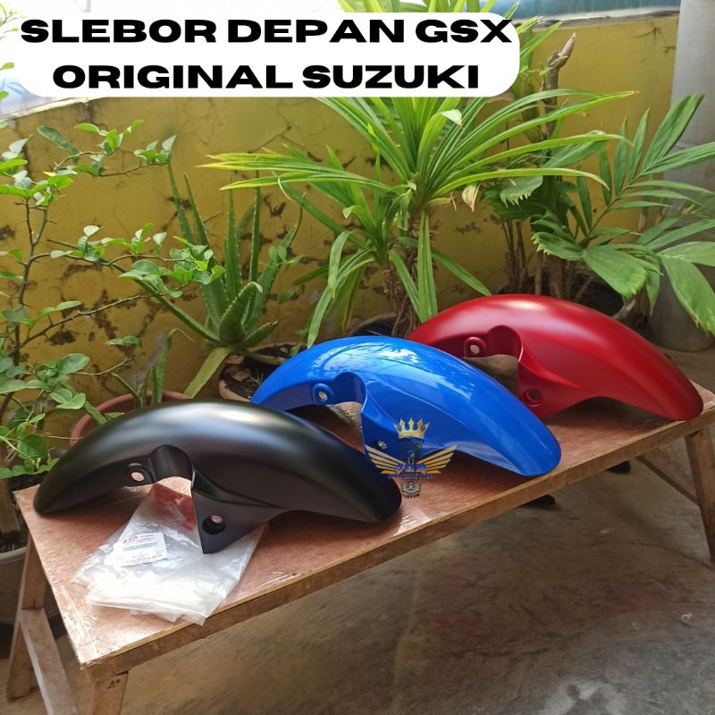 Slebor Spakbor GSX150 Depan Original Suzuki Warna Merah Biru Hitam