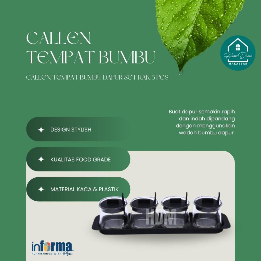 Informa  Callen Tempat Bumbu Dapur Set 5 Pcs Di Makassar