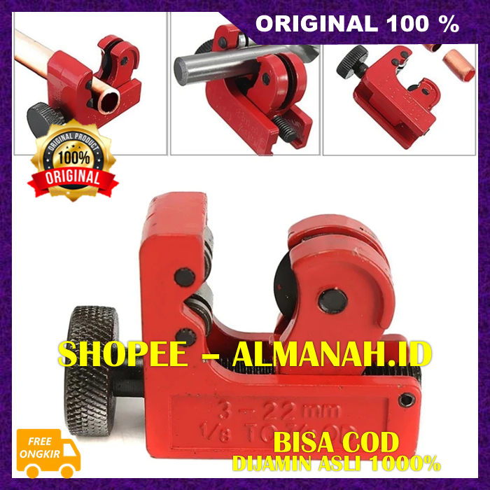 [BISA COD] Roll Cutter Tube Pemotong Pipa Tanpa Listrik Dan Kabel Pemotong Pipa Tembaga ASLI