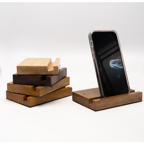 Stand HP kayu / Wood phone stand / Phone holder vertical horizontal