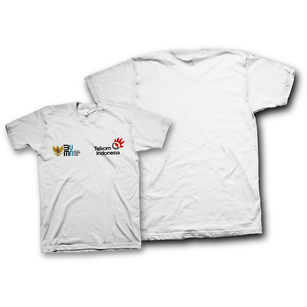 Kaos/T-Shirt Distro Telkom Indonesia/Kaos Perusahaan BUMN Telkom Indonesia Dewasa
