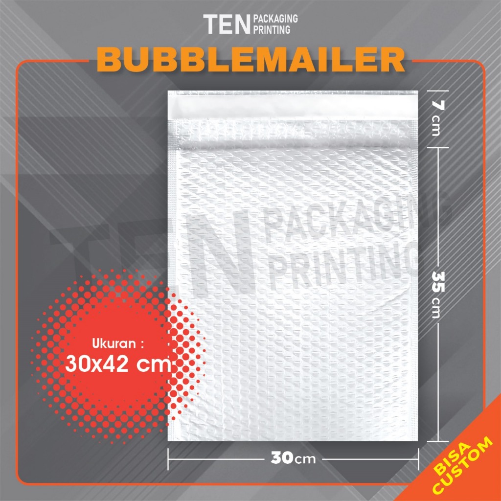 

30x42 CM AMPLOP BUBBLE MAILER PREMIUM TERMURAH (Harga Per pcs) BUBBLEMAILER