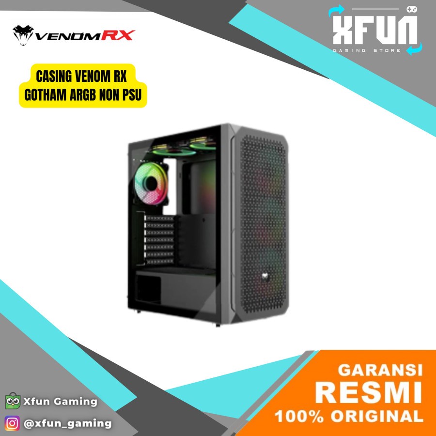 Casing VENOM RX GOTHAM ARGB NON PSU