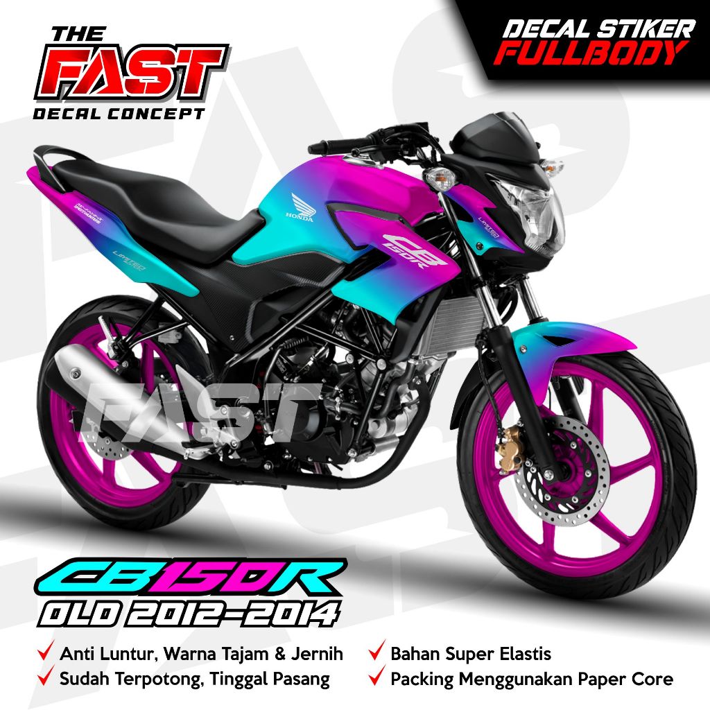 TERBARU Decal Sticker Full Body CB150R Old 2012-2014 - Stiker Decal CB 150R V1 Dekal Stiker lis CB 1