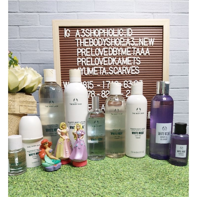 THE BODY SHOP BEST SELLER WHITE MUSK COLLECTION / WHITE MUSK THE BODY SHOP ORIGINAL