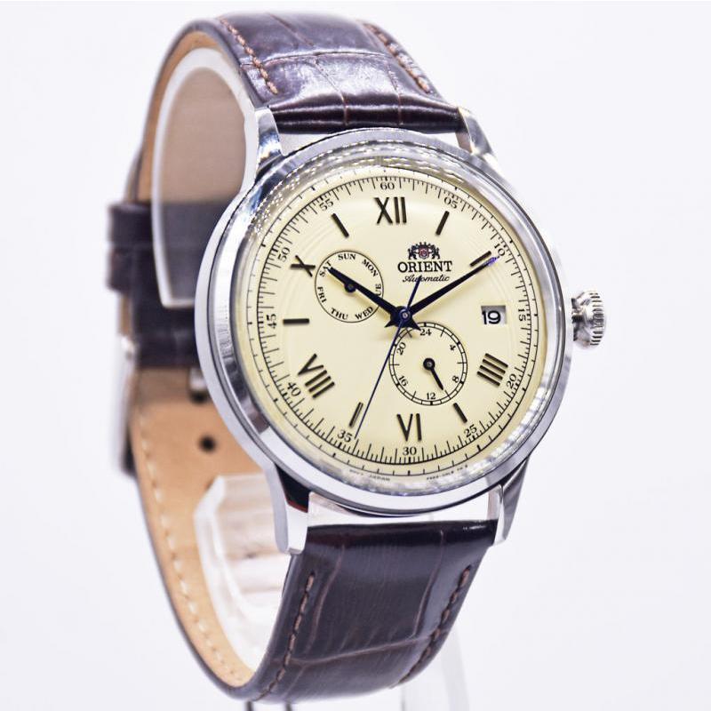 promo 100% asli Orient RA-AK0702Y10B Bambino Version 8 Classic Automatic Cream Dial